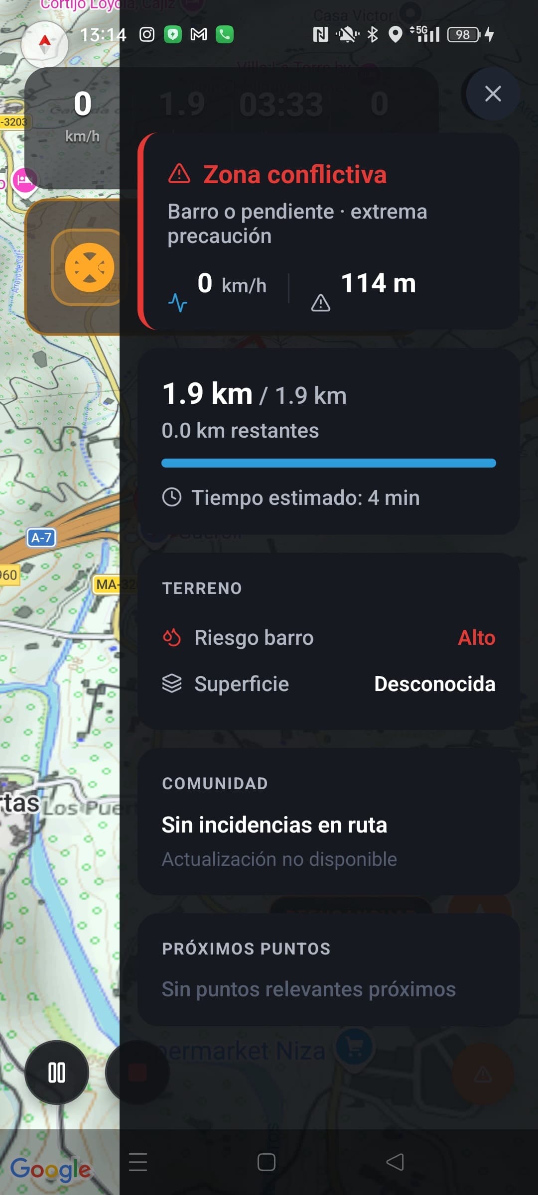 WildTrack copiloto GPX
