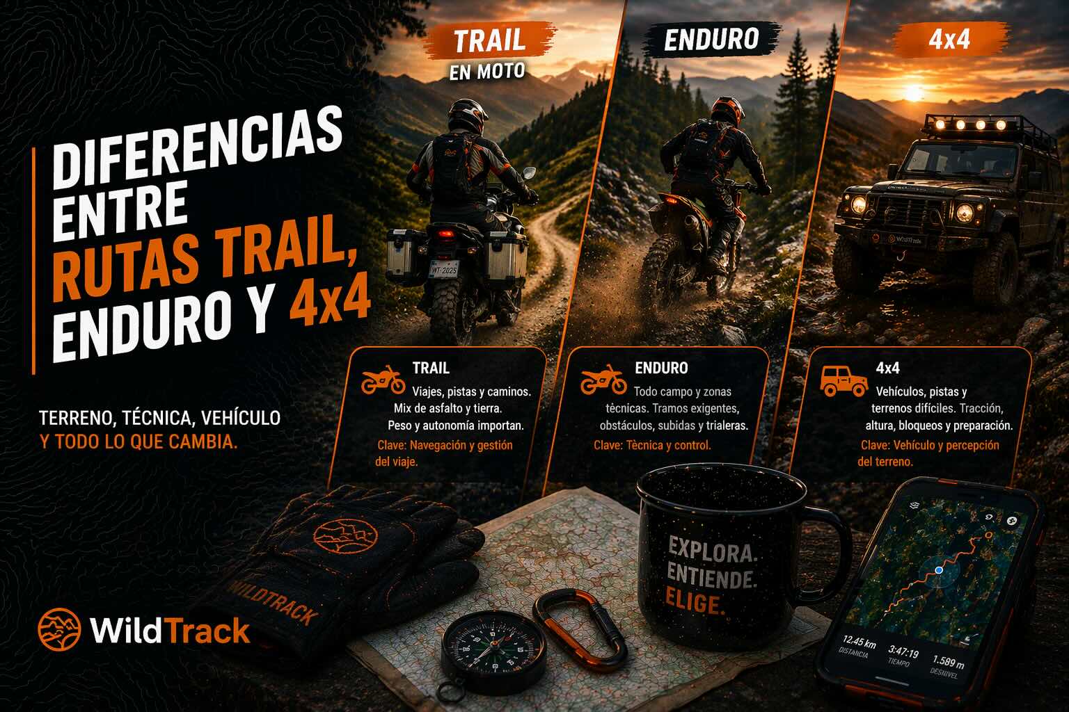 Diferencias entre Rutas Trail, Enduro y 4x4