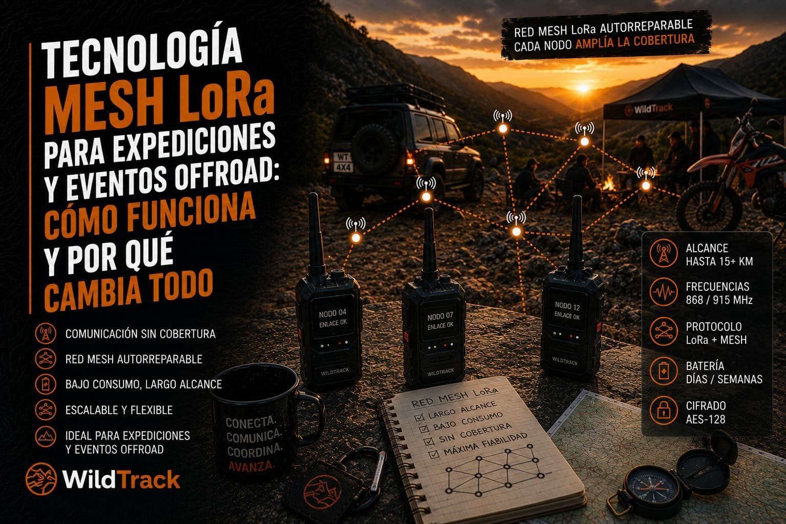 Cómo Mantener un Convoy Conectado Cuando No Hay Cobertura Móvil